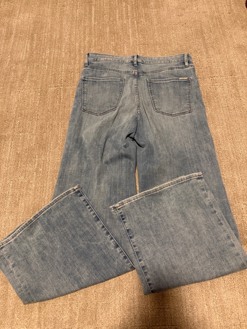 White House Black Market high-rise wide leg jeans Sz 10 - Picture 5 of 5